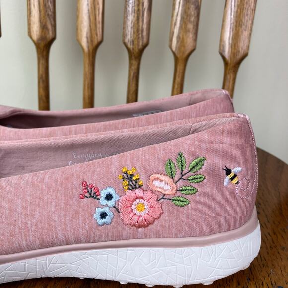 Skechers Wmns Sz 11 Microburst Botanical Paradise Walking Sneakers Ballet Shoes - Picture 4 of 16